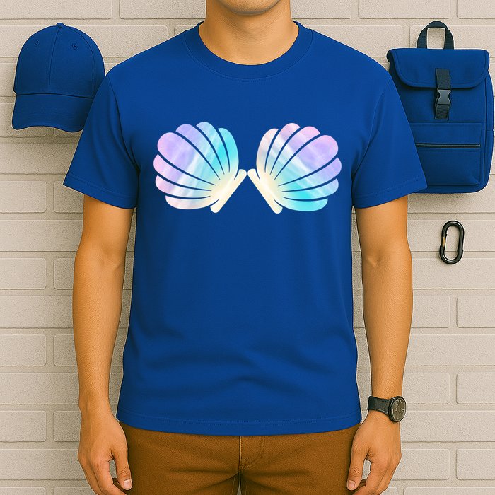 Funny Mermaid Shell Costume Gift T-Shirt