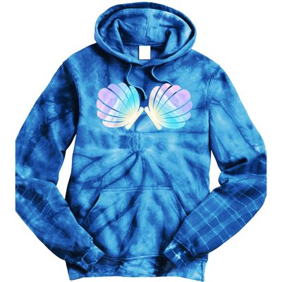 Funny Mermaid Shell Costume Gift Tie Dye Hoodie