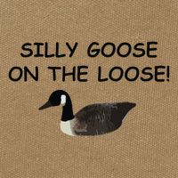 Funny Meme Silly Goose On The Loose Joke Cotton Canvas Backpack