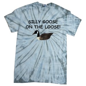 Funny Meme Silly Goose On The Loose Joke Tie-Dye T-Shirt