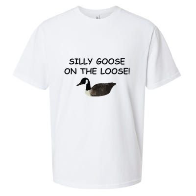 Funny Meme Silly Goose On The Loose Joke Sueded Cloud Jersey T-Shirt