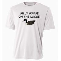 Funny Meme Silly Goose On The Loose Joke Cooling Performance Crew T-Shirt