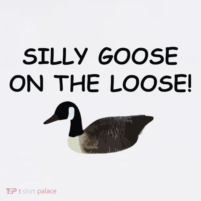Funny Meme Silly Goose On The Loose Joke Tall T-Shirt