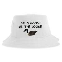 Funny Meme Silly Goose On The Loose Joke Sustainable Bucket Hat