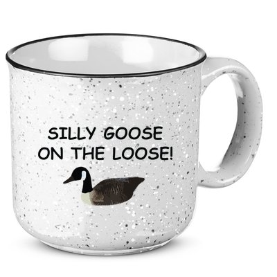 Funny Meme Silly Goose On The Loose Joke 15oz Campfire Ceramic Mug