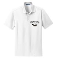 Funny Meme Silly Goose On The Loose Joke Dry Zone Grid Polo