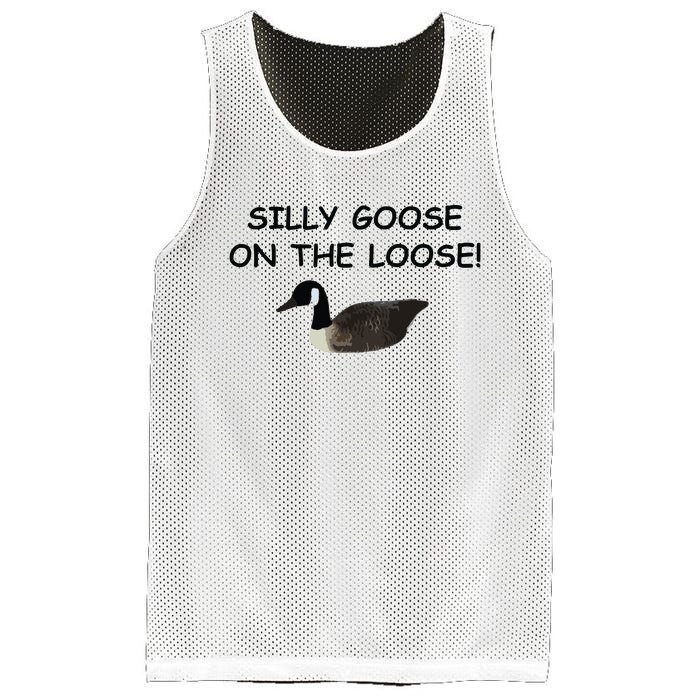 Funny Meme Silly Goose On The Loose Joke Mesh Reversible Basketball Jersey Tank