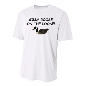 Funny Meme Silly Goose On The Loose Joke Performance Sprint T-Shirt