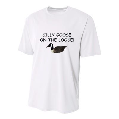Funny Meme Silly Goose On The Loose Joke Youth Performance Sprint T-Shirt