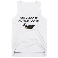 Funny Meme Silly Goose On The Loose Joke Tank Top