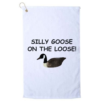 Funny Meme Silly Goose On The Loose Joke Golf Towel