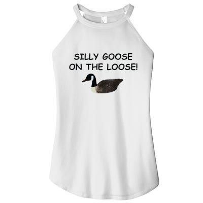 Funny Meme Silly Goose On The Loose Joke Women's Perfect Tri Rocker Tank