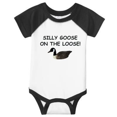 Funny Meme Silly Goose On The Loose Joke Infant Baby Jersey Bodysuit
