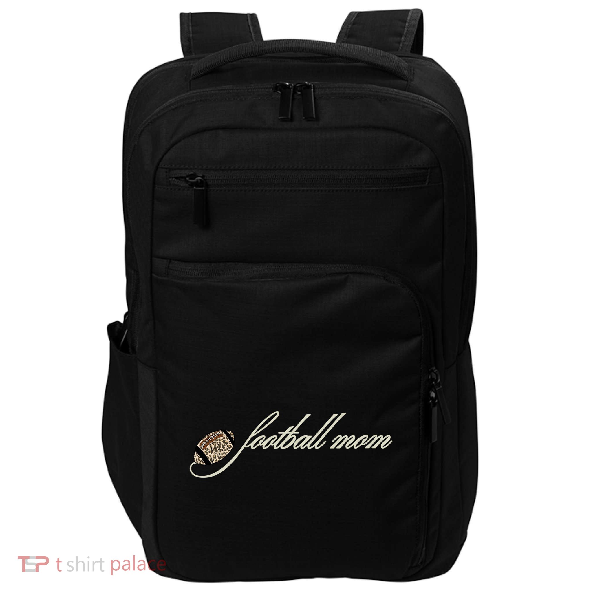 Football Mom Script Feminine Style For High School College Great Gift Impact Tech Backpack