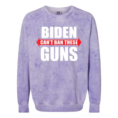 Funny Muscle Shirt Biden Can't Ban These Guns Anti Biden Colorblast Crewneck Sweatshirt