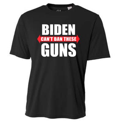 Funny Muscle Shirt Biden Can't Ban These Guns Anti Biden Cooling Performance Crew T-Shirt