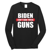 Funny Muscle Shirt Biden Can't Ban These Guns Anti Biden Long Sleeve Shirt