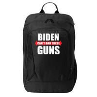 Funny Muscle Shirt Biden Can't Ban These Guns Anti Biden City Backpack