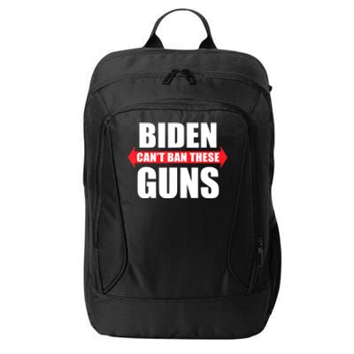 Funny Muscle Shirt Biden Can't Ban These Guns Anti Biden City Backpack