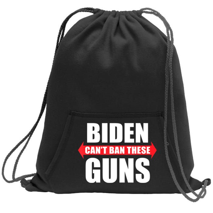 Funny Muscle Shirt Biden Can't Ban These Guns Anti Biden Sweatshirt Cinch Pack Bag