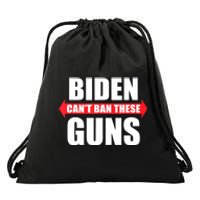 Funny Muscle Shirt Biden Can't Ban These Guns Anti Biden Drawstring Bag