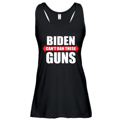 Funny Muscle Shirt Biden Can't Ban These Guns Anti Biden Ladies Essential Flowy Tank