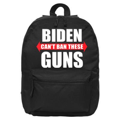 Funny Muscle Shirt Biden Can't Ban These Guns Anti Biden 16 in Basic Backpack