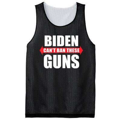 Funny Muscle Shirt Biden Can't Ban These Guns Anti Biden Mesh Reversible Basketball Jersey Tank