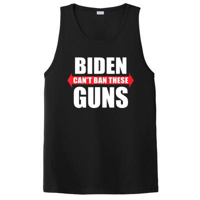 Funny Muscle Shirt Biden Can't Ban These Guns Anti Biden PosiCharge Competitor Tank