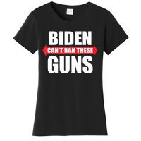 Funny Muscle Shirt Biden Can't Ban These Guns Anti Biden Women's T-Shirt