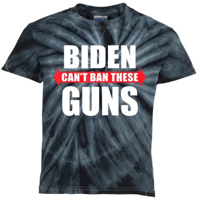 Funny Muscle Shirt Biden Can't Ban These Guns Anti Biden Kids Tie-Dye T-Shirt