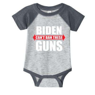 Funny Muscle Shirt Biden Can't Ban These Guns Anti Biden Infant Baby Jersey Bodysuit