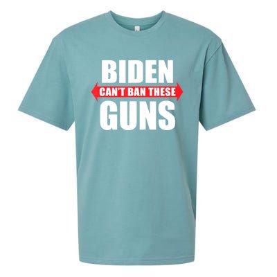 Funny Muscle Shirt Biden Can't Ban These Guns Anti Biden Sueded Cloud Jersey T-Shirt