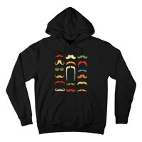 Funny Mustache Styles Retro Hipster Mustache Hoodie