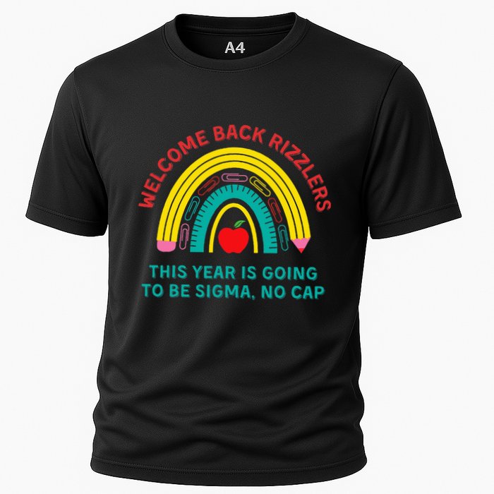 Funny Middle School Teacher Back To School Gen Alpha Slang Cooling Performance Crew T-Shirt