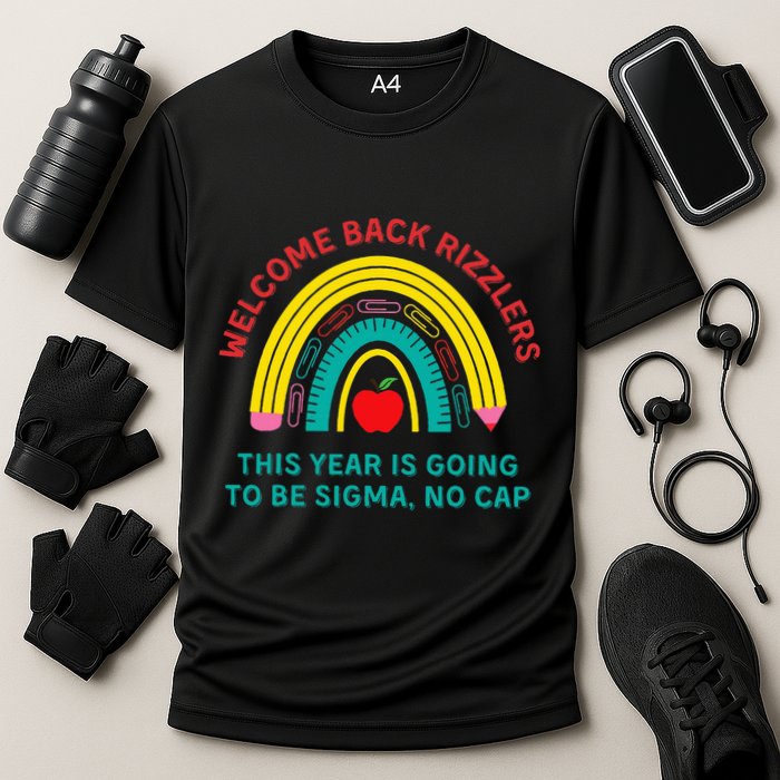 Funny Middle School Teacher Back To School Gen Alpha Slang Cooling Performance Crew T-Shirt