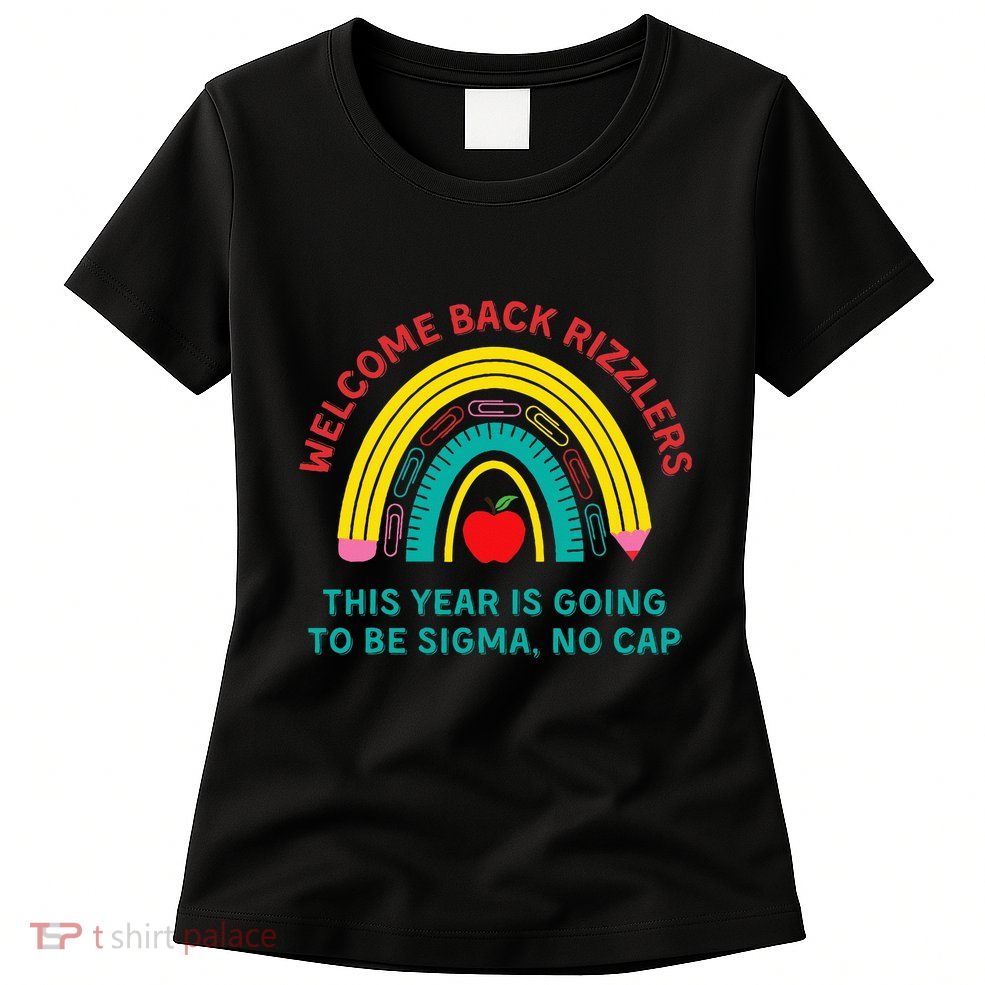 Funny Middle School Teacher Back To School Gen Alpha Slang Womens T-Shirt