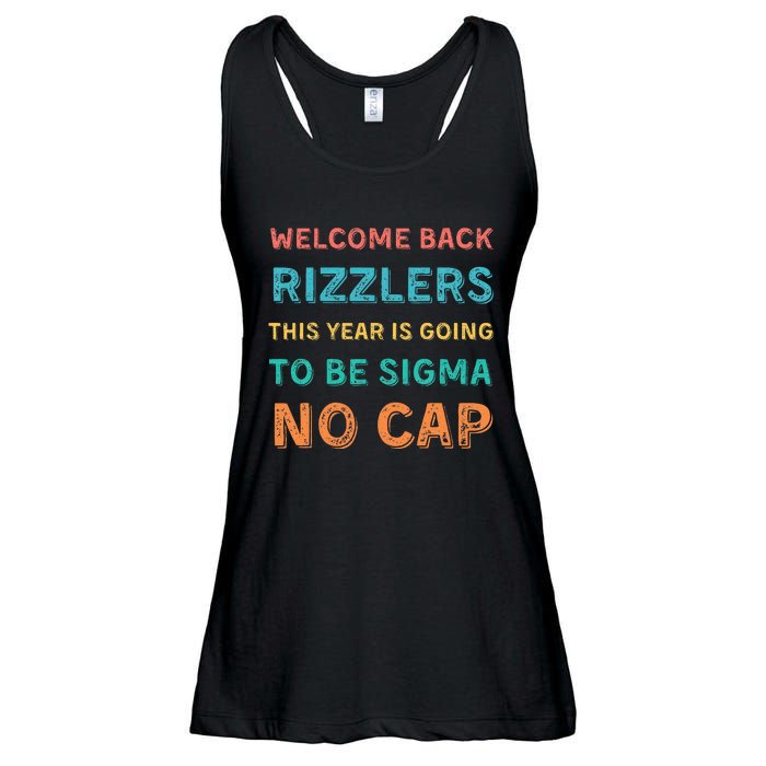 Funny Middle School Teacher Back To School Gen Alpha Slang Ladies Essential Flowy Tank