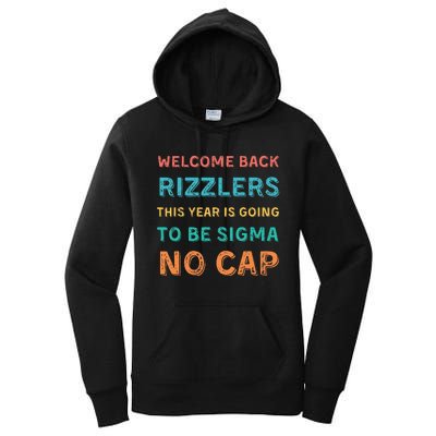 Funny Middle School Teacher Back To School Gen Alpha Slang Women's Pullover Hoodie