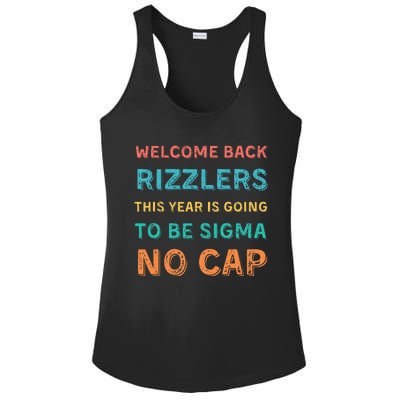 Funny Middle School Teacher Back To School Gen Alpha Slang Ladies PosiCharge Competitor Racerback Tank