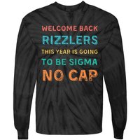 Funny Middle School Teacher Back To School Gen Alpha Slang Tie-Dye Long Sleeve Shirt