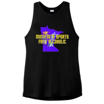 Funny Minnesota Sports Fan Alcoholic Fun Gift Idea Ladies PosiCharge Tri-Blend Wicking Tank