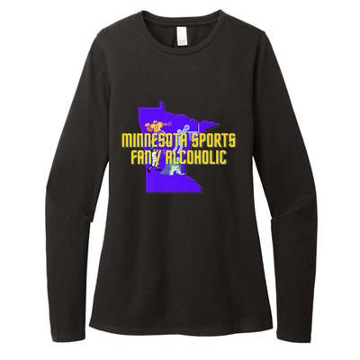 Funny Minnesota Sports Fan Alcoholic Fun Gift Idea Womens CVC Long Sleeve Shirt