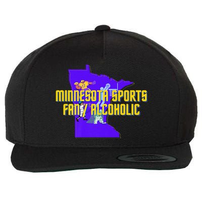 Funny Minnesota Sports Fan Alcoholic Fun Gift Idea Wool Snapback Cap