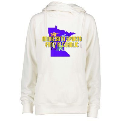 Funny Minnesota Sports Fan Alcoholic Fun Gift Idea Womens Funnel Neck Pullover Hood