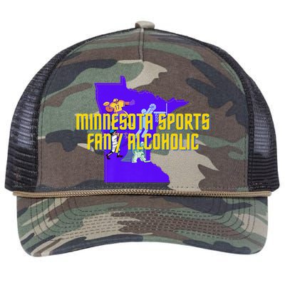 Funny Minnesota Sports Fan Alcoholic Fun Gift Idea Retro Rope Trucker Hat Cap