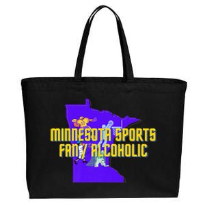 Funny Minnesota Sports Fan Alcoholic Fun Gift Idea Cotton Canvas Jumbo Tote