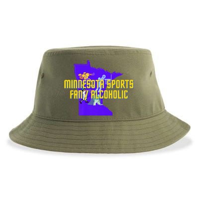 Funny Minnesota Sports Fan Alcoholic Fun Gift Idea Sustainable Bucket Hat