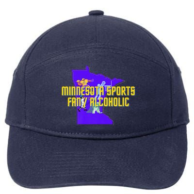 Funny Minnesota Sports Fan Alcoholic Fun Gift Idea 7-Panel Snapback Hat