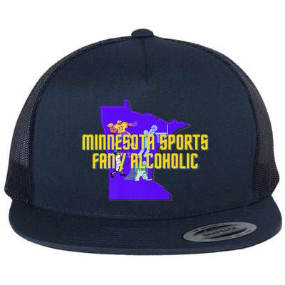 Funny Minnesota Sports Fan Alcoholic Fun Gift Idea Flat Bill Trucker Hat